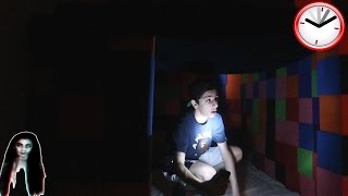 24 HOUR OVERNIGHT CHALLENGE IN HAUNTED GARAGE!! (HOLY SH*T)