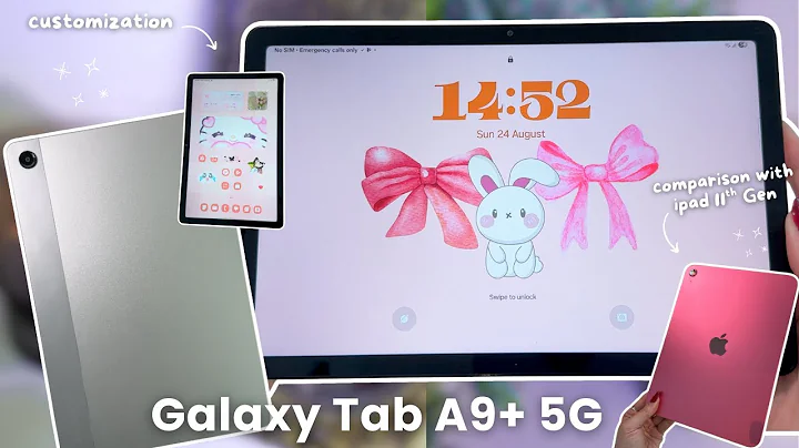 Samsung Galaxy Tab A9+ °🍒° aesthetic unboxing, iPad 11 comparison & customization | worth it 2025?