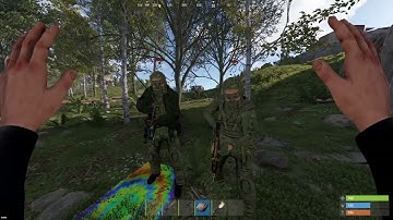 When the opps pull up on you in Rust...