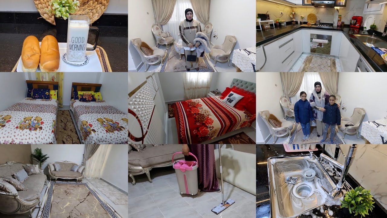 روتين🪴تنظيف البيت بالكامل استعدادا لأجمل مناسبة الفرحة مش سيعانى💃قومى بينا نشوف اللى ورانا💪