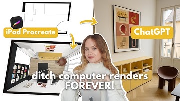 iPad Procreate + AI: The FASTEST way to design ANY room (no 3D renders!)