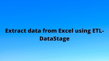 Handling Unstructured Data stage  file Excel using ETL DataStage @Jesse Kota Academy