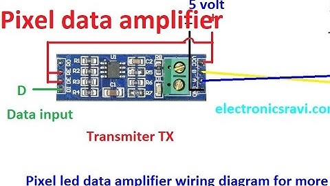 How to make pixel led data amplifier