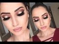 Holiday Look: Thanksgiving Makeup Tutorial | Cranberry & Gold |