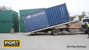 Tilt Tray Truck Delivery - Port Shipping Containers