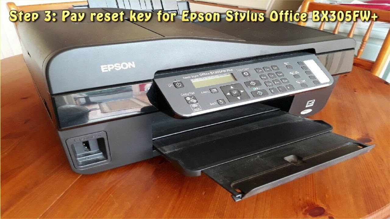 Reset Epson Stylus Office BX305FW Plus Waste Ink Pad Counter - YouTube