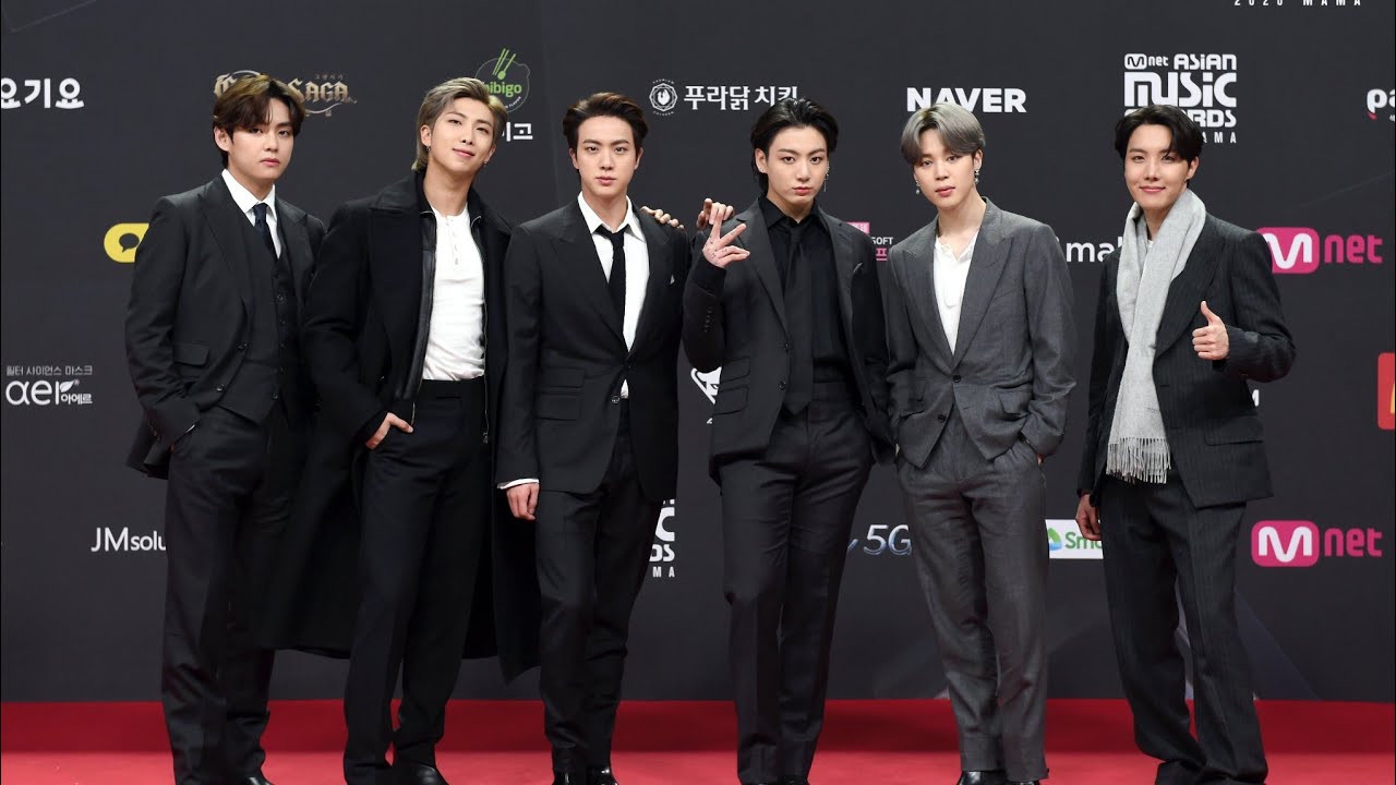 BTS MAMA 2020 Red carpet Look !!! - YouTube