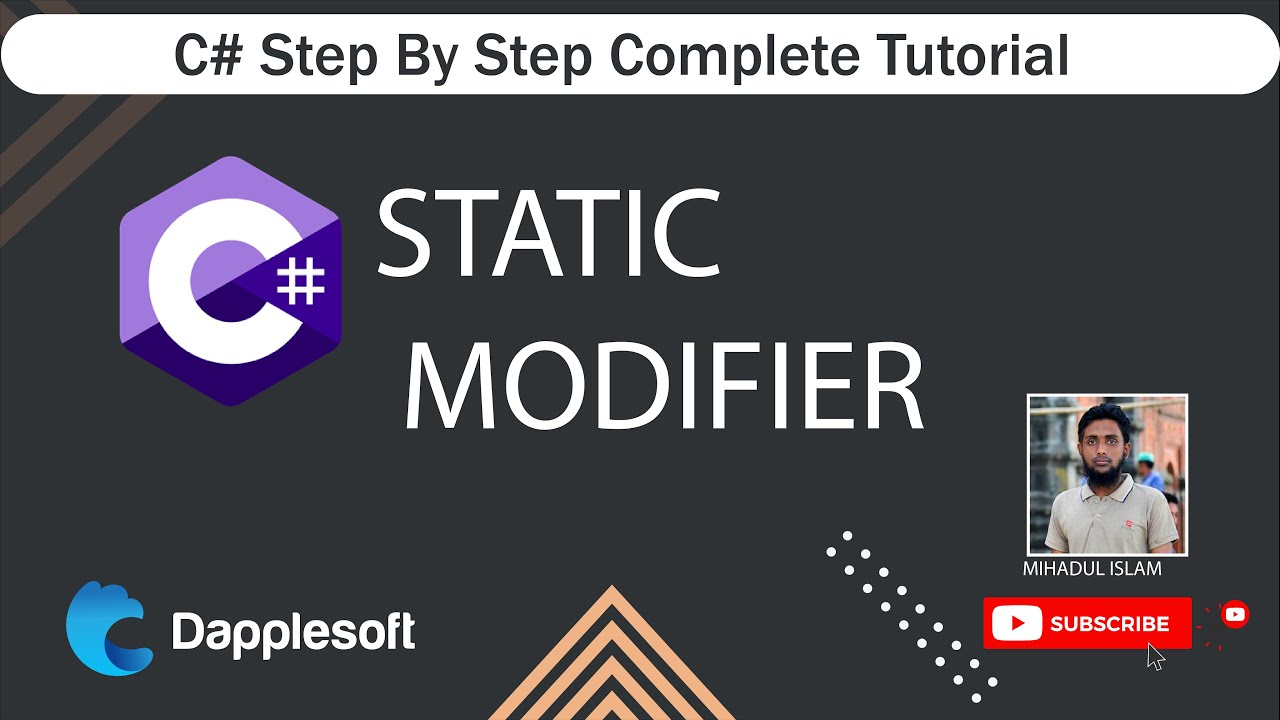 C Static Modifier Bangla Tutorial YouTube