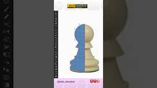 Chess Piece Item By Using Illustrator Ardb Animation