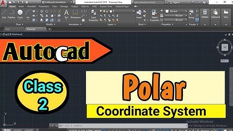 polar coordinate system | how to use polar coordinate system in autocad