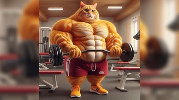 The story of a bodybuilder cat🥵🥵 #cat