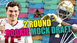 2 ROUND ROOKIE MOCK DRAFT! 2025/2026 Dynasty Rookie Strategy