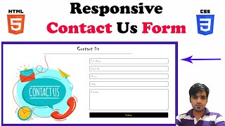 Responsive Contact Form using HTML5 & CSS3