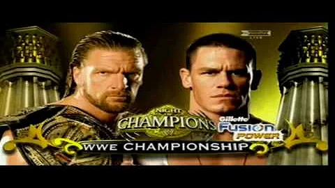 Triple H vs. John Cena - WrestleMania 22 & Night Of Champions 2008 - SVR2009 Highlight Reel