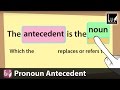 Pronoun Antecedent Song – Learn Grammar – Learning Upgrade App