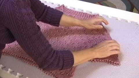 How to Block a Sweater - Knitted Garment Care Tutorial