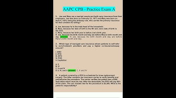 AAPC CPB Practice Exam A Questions and Answers 2025/2026 Verified Answers
