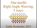 One needle Right Angle Weave. Beading Cartoon