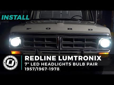 Ford F-250 Install: Pair of Redline Lumtronix 7" Headlights with H4 LED Bulbs for 1957-1978 F-250s