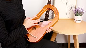 《虫儿飞》10 strings wood lyre harp