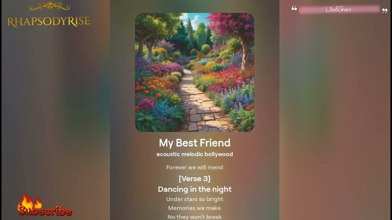 ||A Bond That Lasts a Lifetime|| My Bestfriend (Official Audio)|| RhapsodyRise||