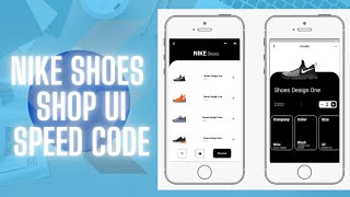 Minimal Nike Shoes Shop UI Design in Flutter - Flutter UI design Project  - Speed Code