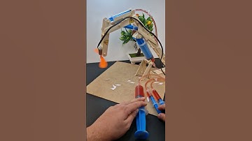 Fan with hydraulic arm | #dcmotor #dcman #teach #experiment #techexperiments