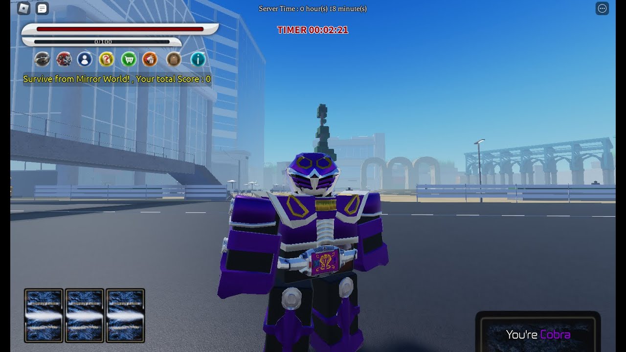 Kamen Rider Ouja Cobra Roblox Mirror World Showcase YouTube 