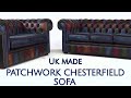 Patchwork chesterfield sofa uk made by designer sofas 4u