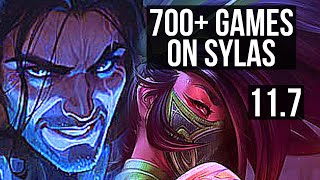 SYLAS vs AKALI (MID) | 7 solo kills, 700 games, Godlike, 800K mastery | NA Master | v11.7 SYLAS vs AKALI (MID) | 7 solo kills, 700 games, Godlike, 800K mastery | NA Master | v11.7