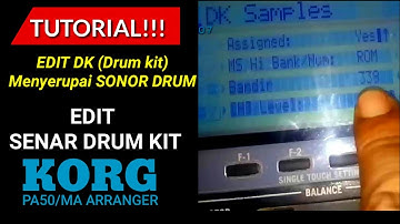 Bongkar Trik Sampling dalam mengedit DK Drum kit di KORG PA50/Micro Arranger