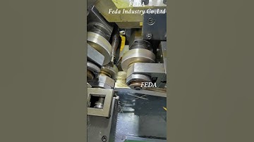 FEDA three axis thread rolling machines are used to produce external thread for pipe fittings.