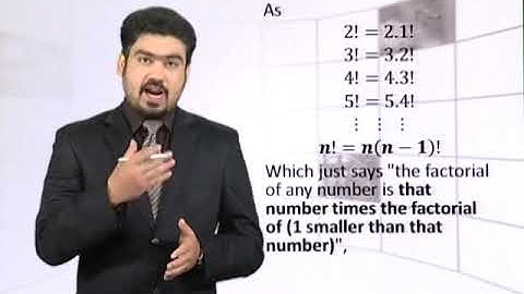 Math - Fsc Part 1 Chapter 7 Introduction To Factorial (!)  - Math
