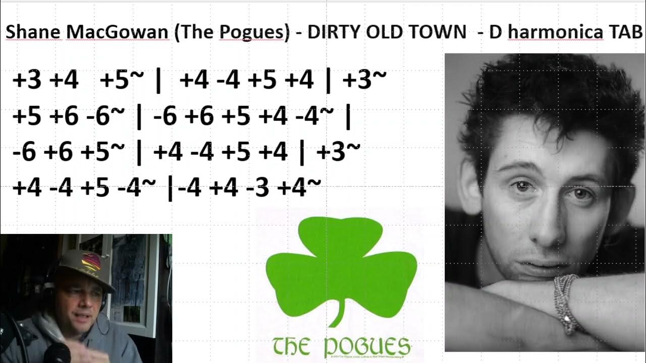 Shane MacGowan The Pogues DIRTY OLD TOWN D Harmonica TAB shane-macgowan-the-pogues-dirty-old-town-d-harmonica-tab
