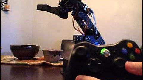 Robotic Arm Xbox 360 Controller + WITH CODE [ Arduino ] : AXIOM ARM