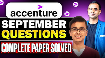 🔥Accenture Latest September Exam Questions | Accenture Actual Questions🔥