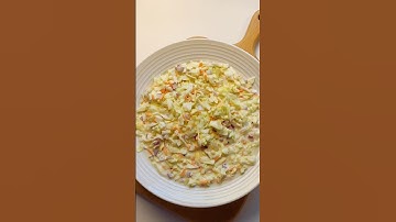 How to Make KFC Coleslaw at Home!🥗🥗🥗#kfc #salad #easyrecipe #vegetables #shorts