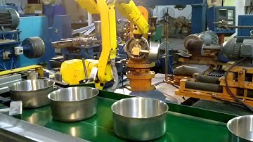 Best sanding finish cookware machine with robot