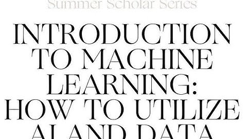 Introduction to Machine Learning: How Levi