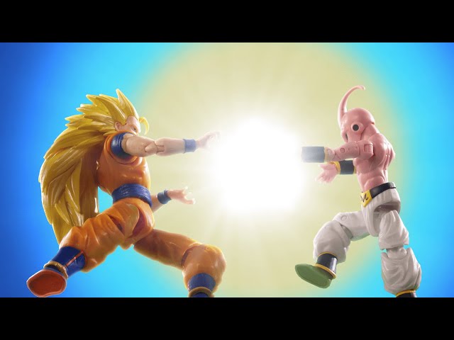 Dragon Ball - Figura de ação Majin Buu Vs Super Saiyan, Dragon