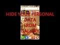 HIDE YOUR PERSONAL DATA IN MOBILE WITHOUT ANY APPLICATION (TECH-2)