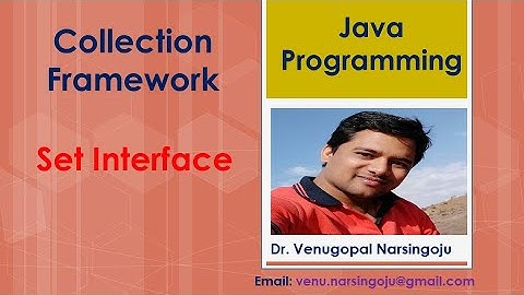 Set Interface | Collections | Venugopal Narsingoju