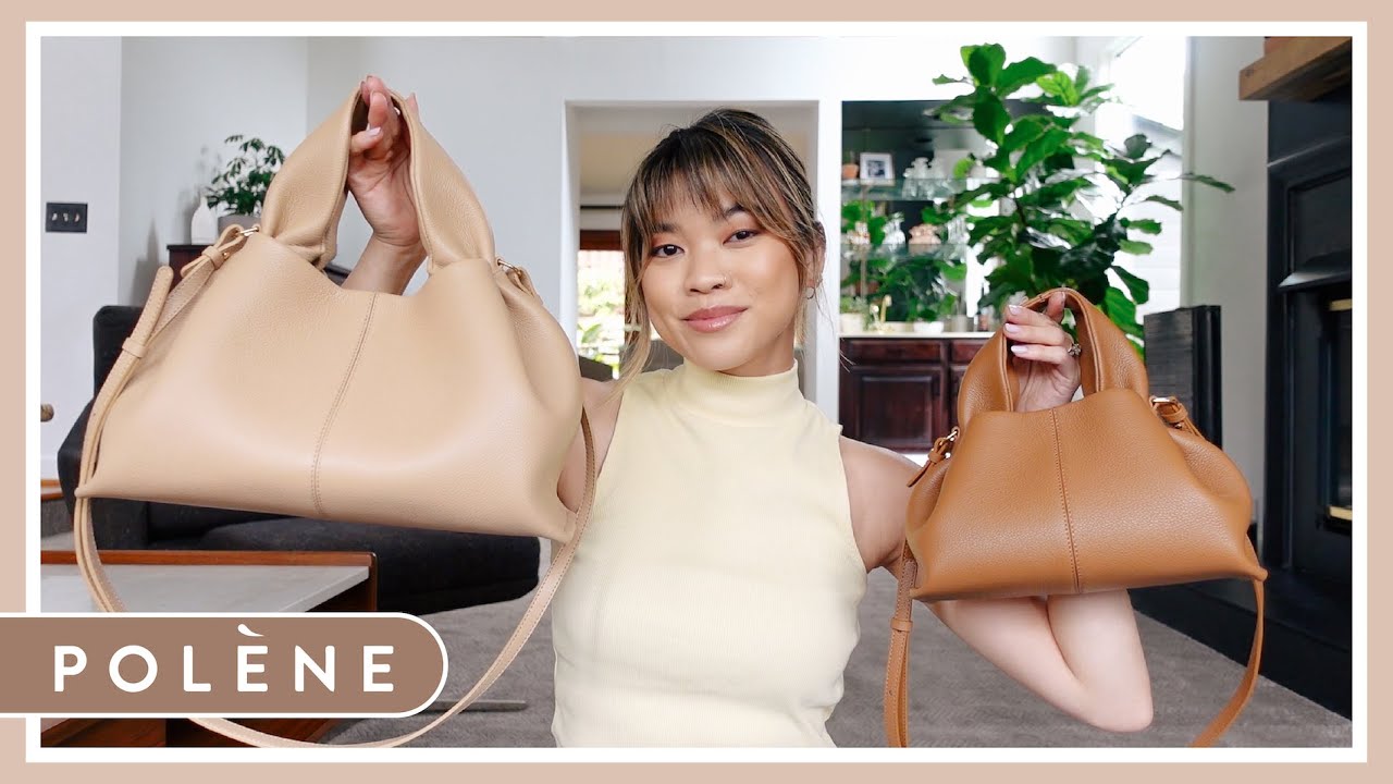 Polene Numero Neuf VS Numero Neuf Mini - Side by side bag comparison & what  fits in each bag