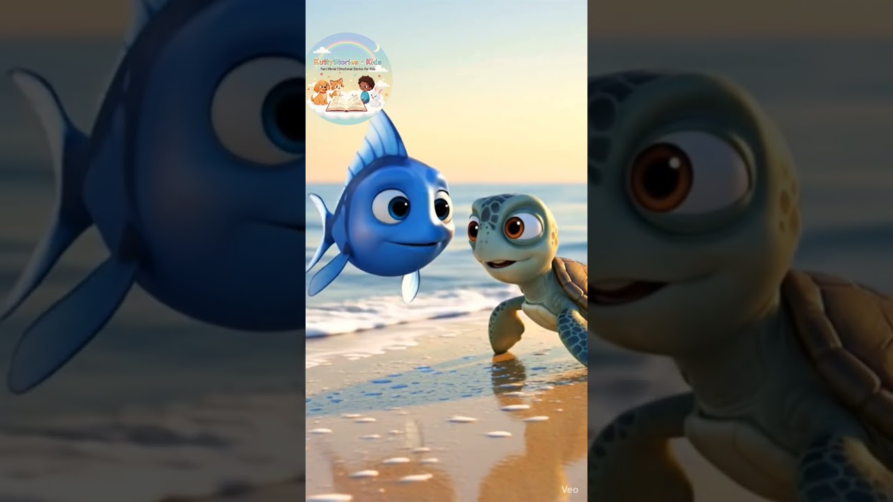 Baby Fish & Baby Turtle Friendship Cute Emotional Kids# StoryKidsStory 