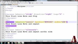 HTML5 lesson 6 1 Superscript , Subscript , Marquee , Comments
