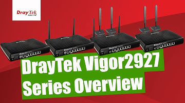 DrayTek Vigor2927 series Dual Ethernet WAN broadband security routers for SMBs