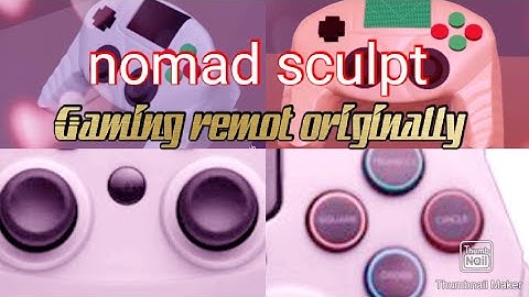 3D Game boy remote prisma 3D 2.0 Nomad Sculpt Tutorial Android phone beginner,