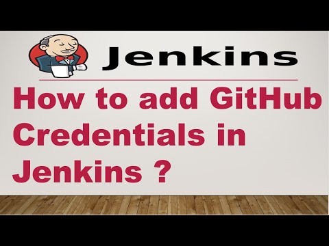 Video: Kako mogu dodati git vjerodajnice u Jenkinsov cjevovod?