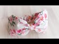 Cotton bow headbands for babies  fabric headband tutorial