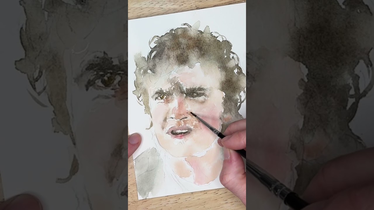 Steve Harrington!!! In Watercolor! 